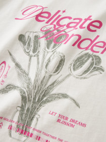 NAME IT T-shirt Veen Cloud Dancer Flowers